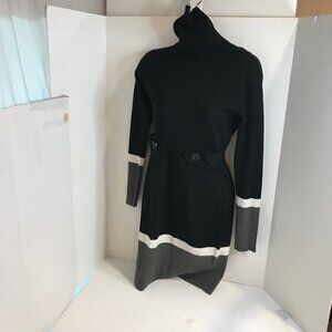 IZ BYER WOMENS LONG SLEEVE SWEATER DRESS SIZE S
